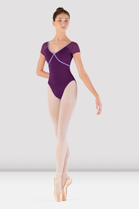 BLOCH - V neck cap sleeve leotard