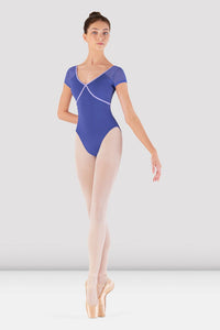 BLOCH - V neck cap sleeve leotard